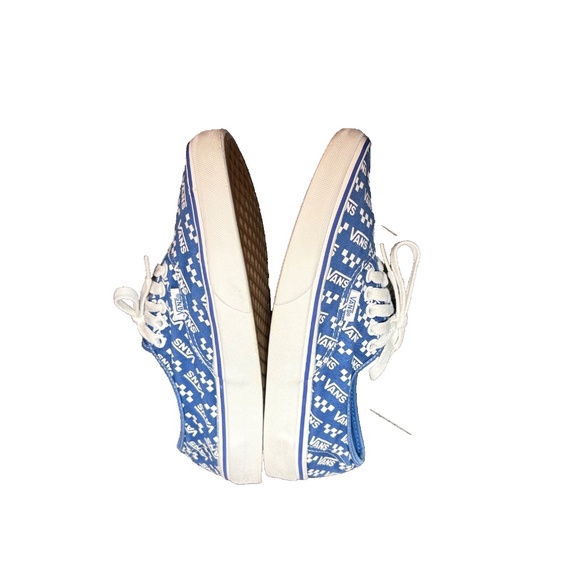 Vans Authentic Logo Repeat Blue & White Men 7/ Women 8.5 -507452- Skater, Casual - Picture 2 of 10